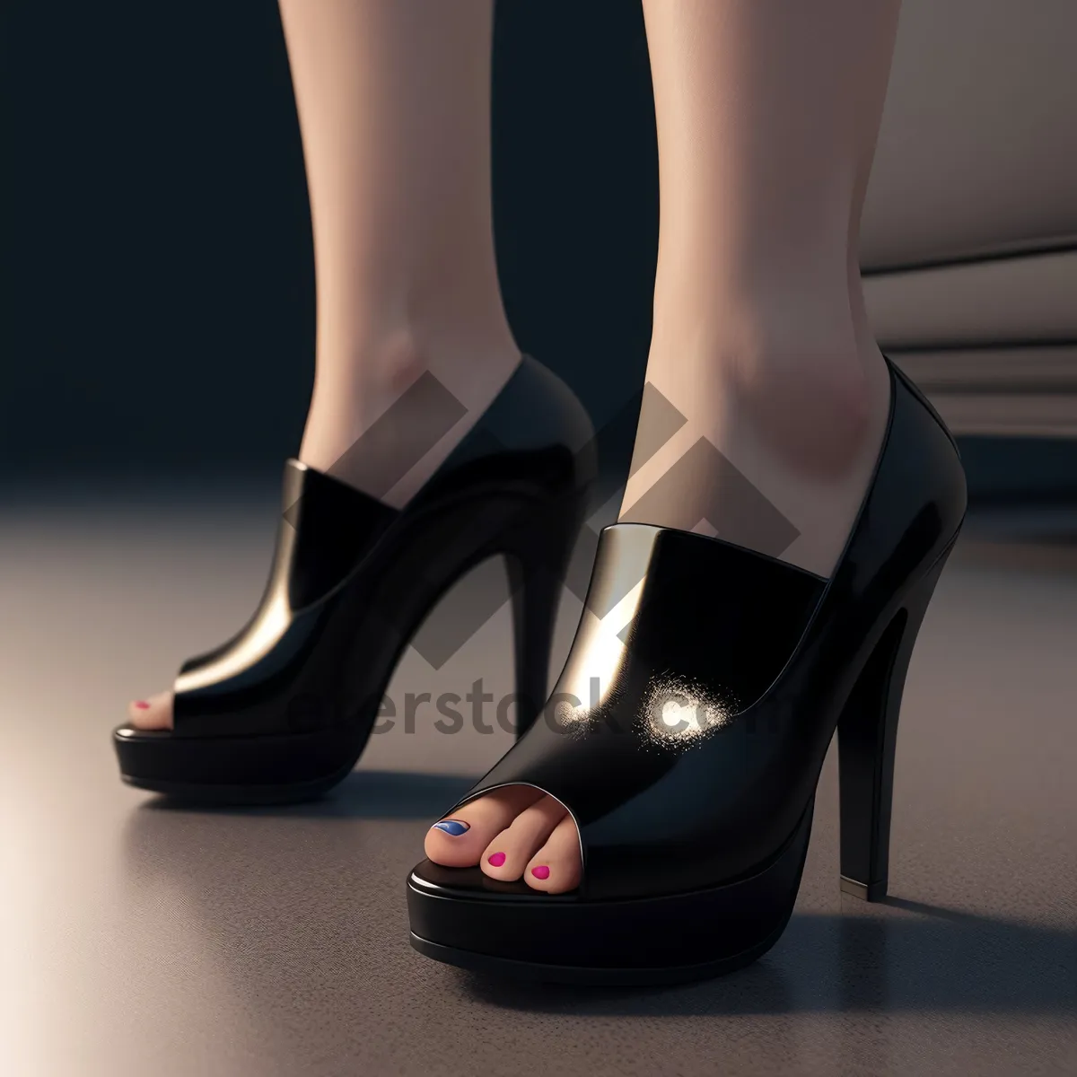 Picture of Arctic Footwear - Sexy Black Heels for Frigid Zone Fashion