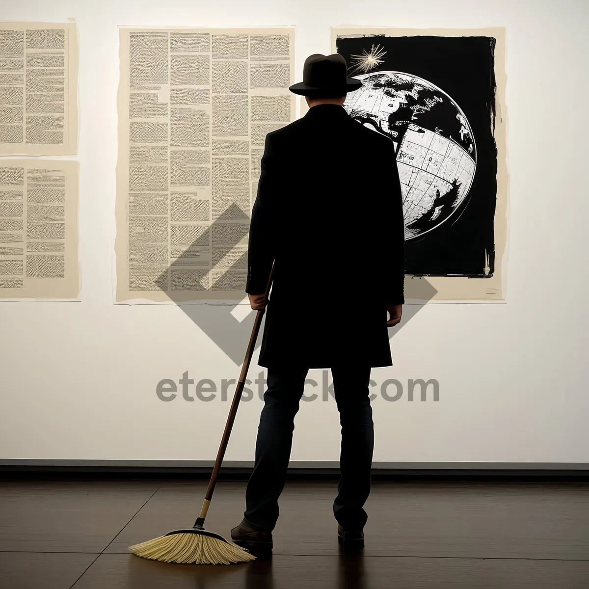 Picture of Cleaner holding a golf club during sport.