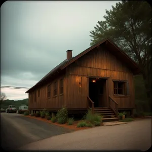 Rustic Farmhouse Barn in Rural Setting