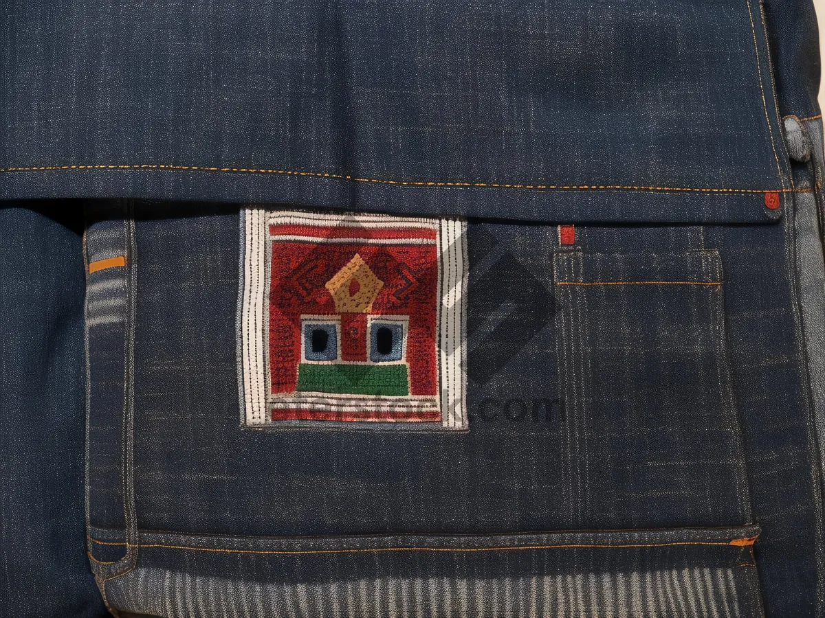 Picture of Cotton denim jeans pocket close up detail