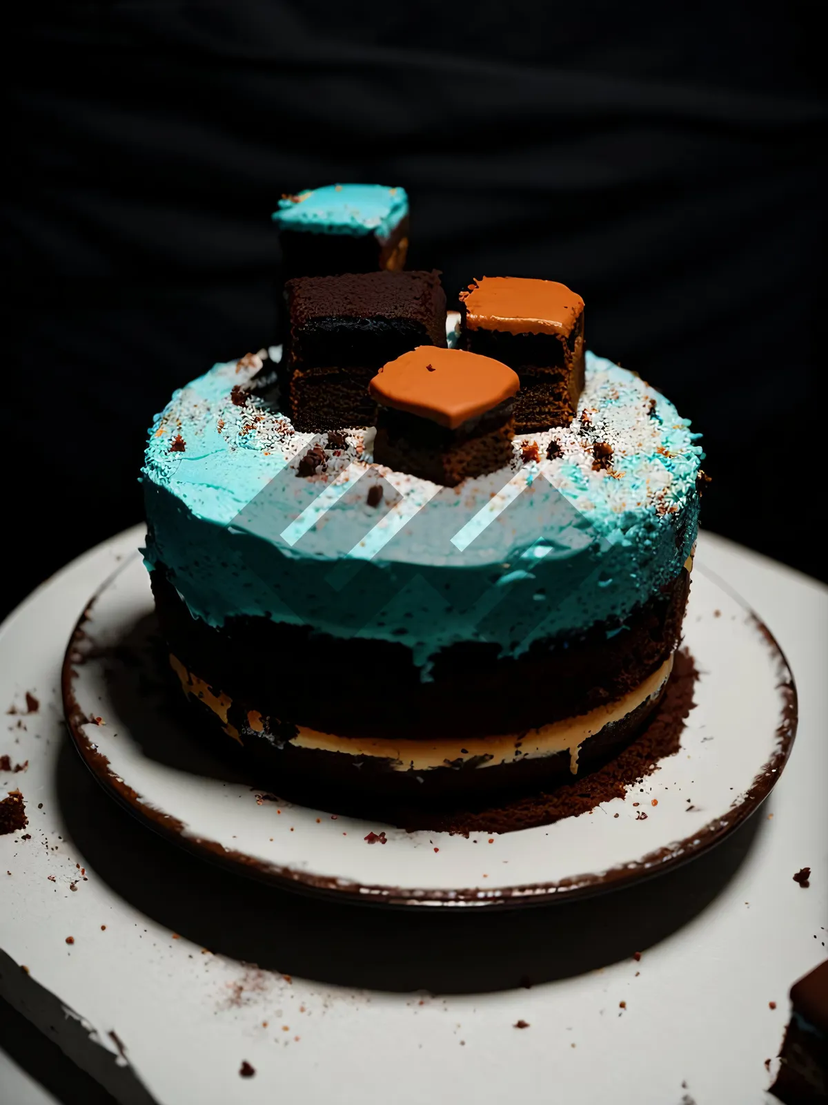 Picture of Decadent Berry Chocolate Cake with Creamy Icing