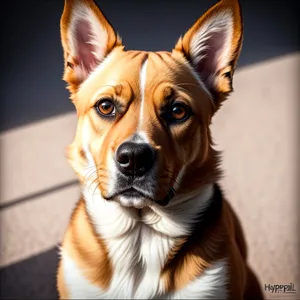 Brown Cardigan Corgi Portrait - Cute Domestic Pet