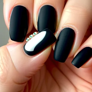 Closeup of a Hand with Beautiful Fingernails