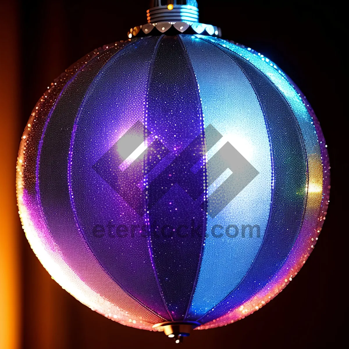 Picture of Festive Winter Illumination: Colorful Glass Sphere Decor