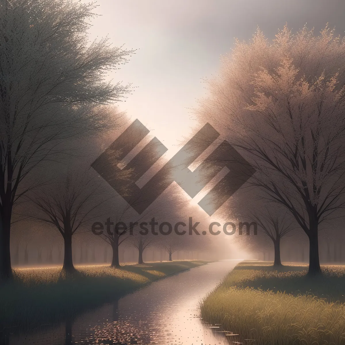 Picture of Stunning Celestial Sunrise over Majestic Landscape