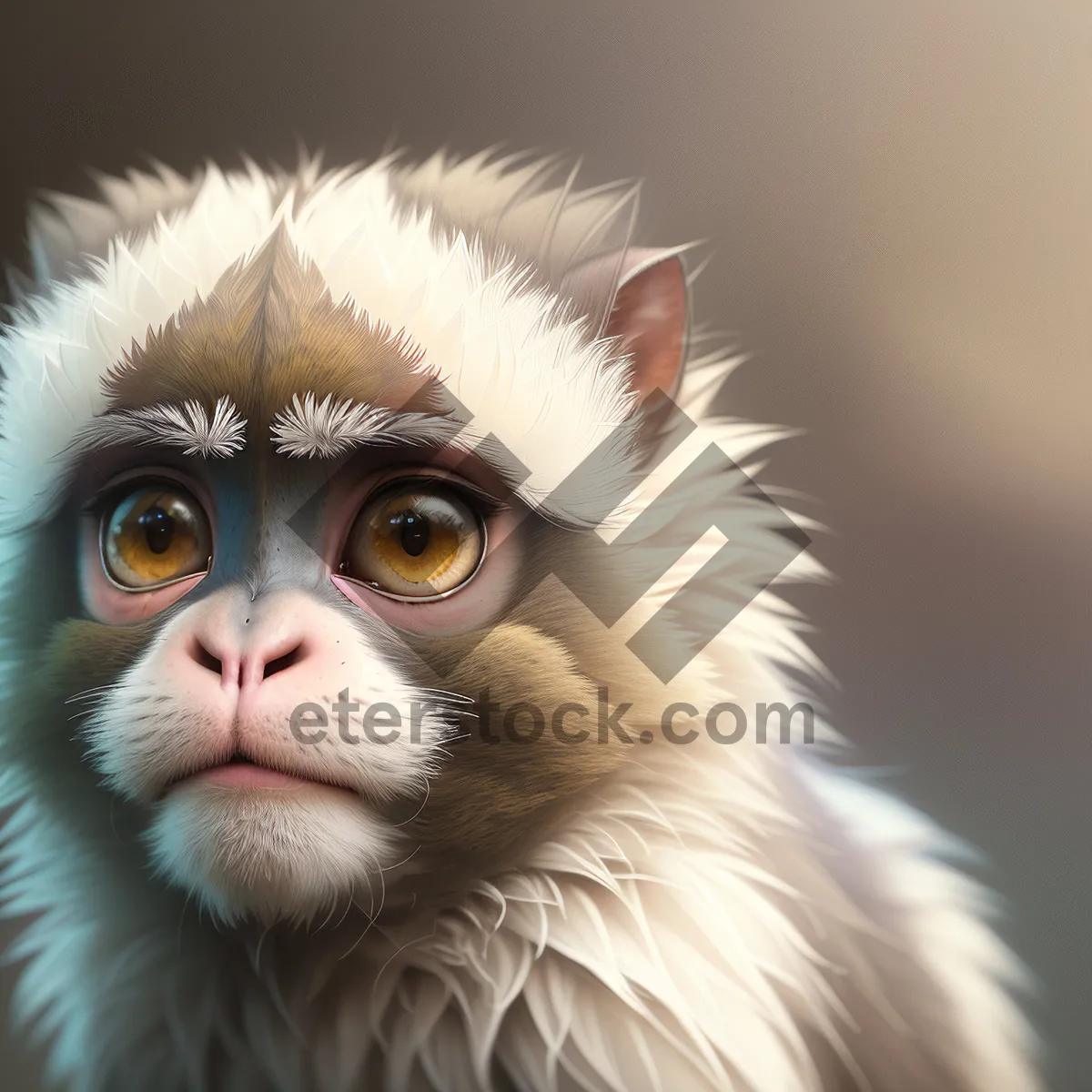 Picture of Fluffy Feline staring mystically with mesmerizing eyes
