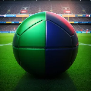 World Cup Soccer Ball Competition: National Flags Waving