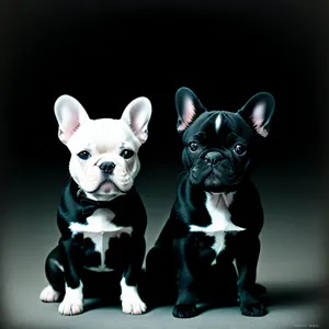 Adorable Bulldog Puppy - Cute Domestic Canine Portrait