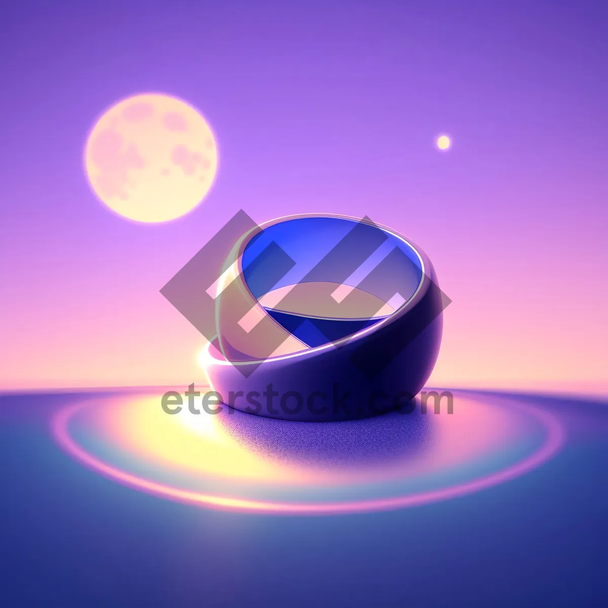 Picture of Shiny Glass Sphere Button