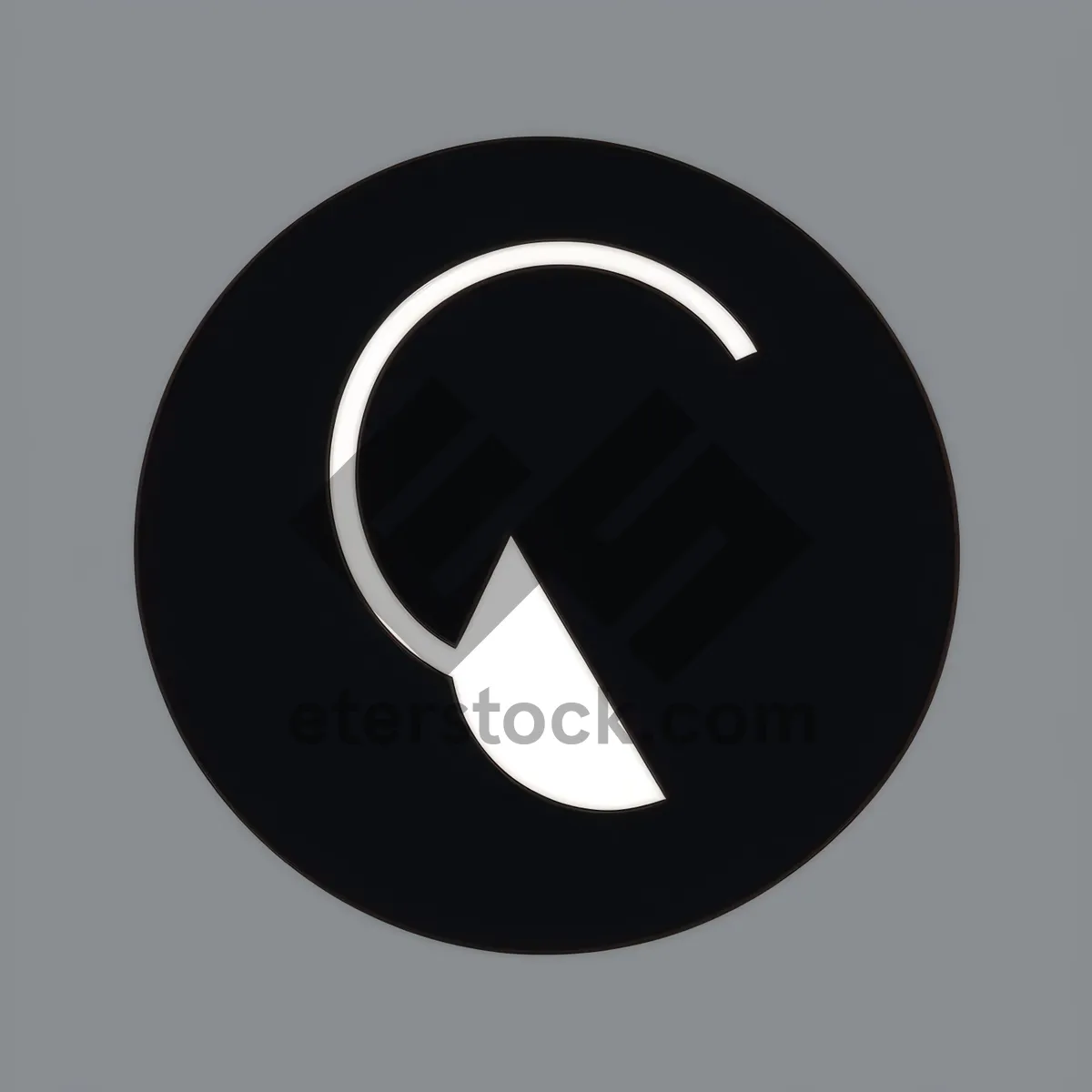 Picture of Shiny Black 3D Web Icon Button