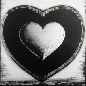 Heart-shaped Love Symbol Stencil Shield