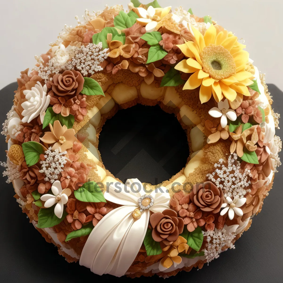 Picture of Delicious Fried Cake with Decorative Bangle