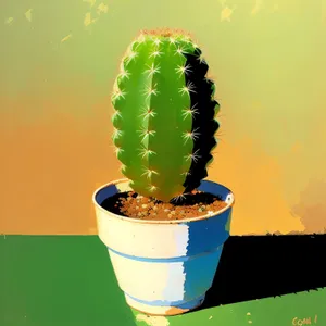 Fresh desert fruit and cactus plant