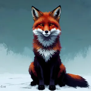 Adorable Red Fox with Furry Whiskers