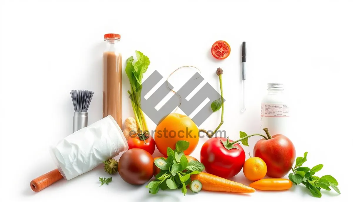 Picture of Fresh vegetable salad with ripe tomatoes and sweet peppers.