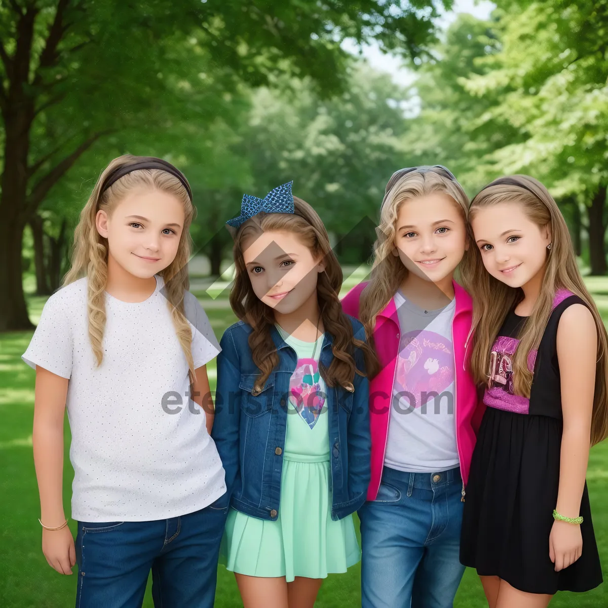 Picture of Joyful family enjoying outdoor time in the park