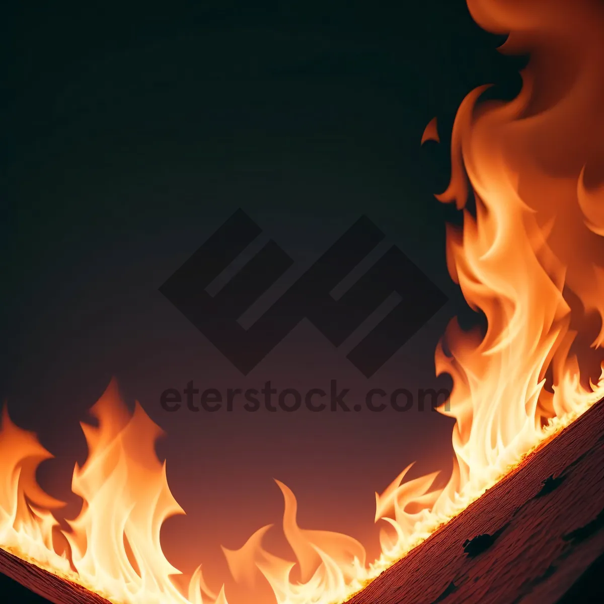 Picture of Fiery Blaze: A Hot, Flaming Design.