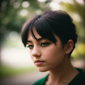Happy Smiling Woman in the Park