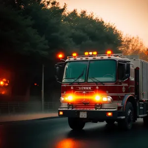 Highway Heavy Transport: Snowplow on Fire