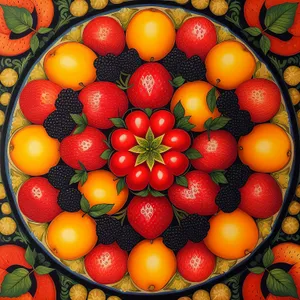 Vibrant Fresh Produce: Cherry Tomato, Persimmon, Citrus, Orange