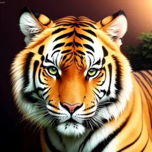 Majestic Striped Wild Hunter: Tiger Cat