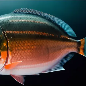 Colorful Tropical Fish Swimming in Aquarium