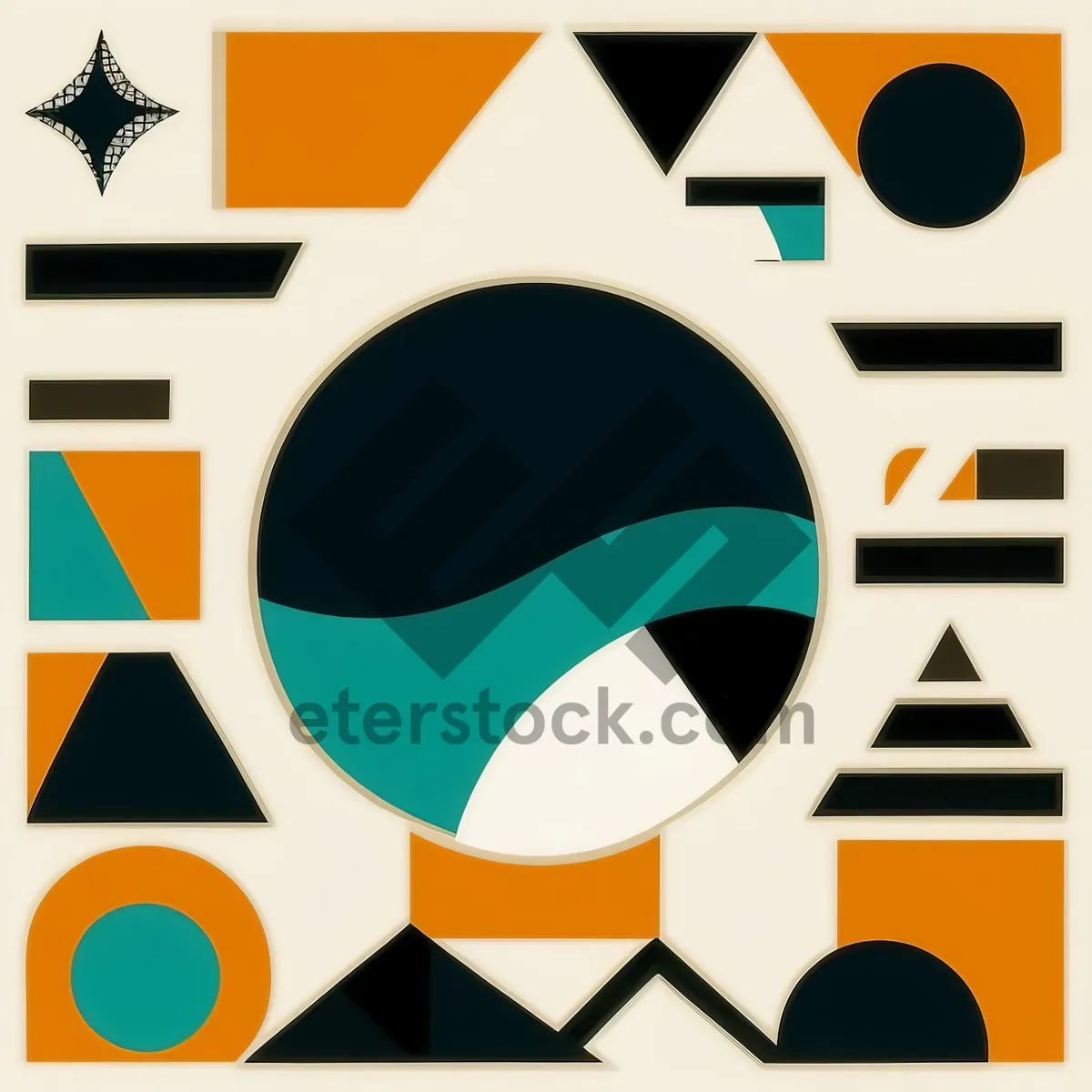 Picture of Graphic design icons set for web element.