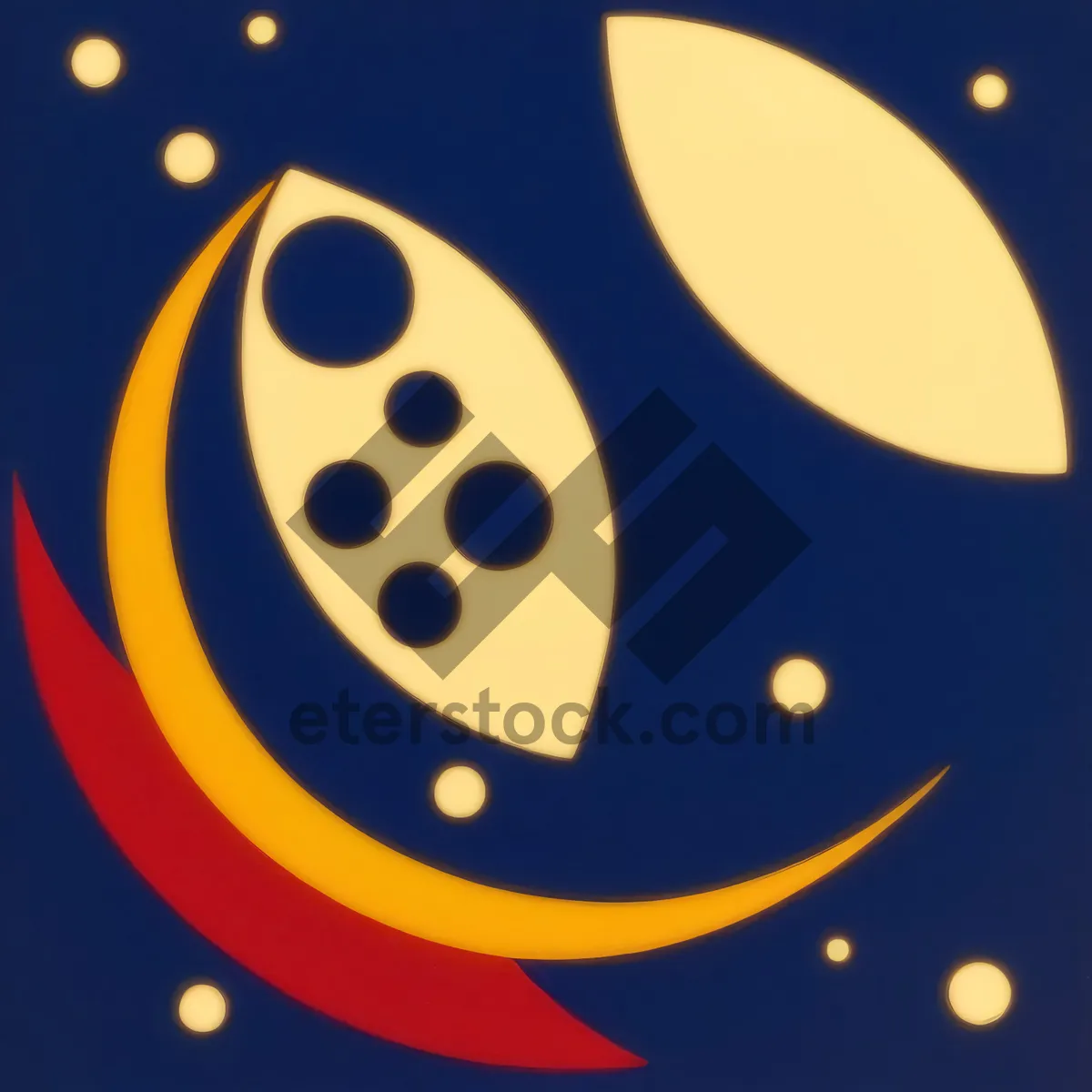 Picture of Whimsical Moonlight Bubble Art Design