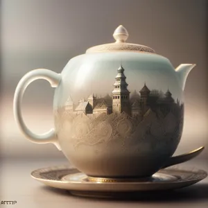 Traditional Ceramic Teapot for Hot Beverages