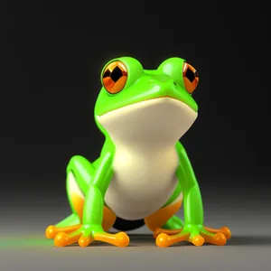 Eye-Popping Poisonous Cartoon Frog