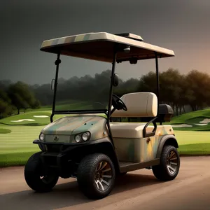 Drive Golf Cart on Green Course