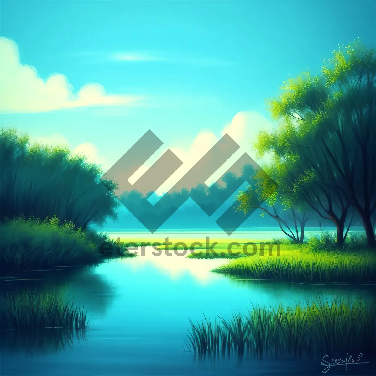 Picture of Serenity by the Lake