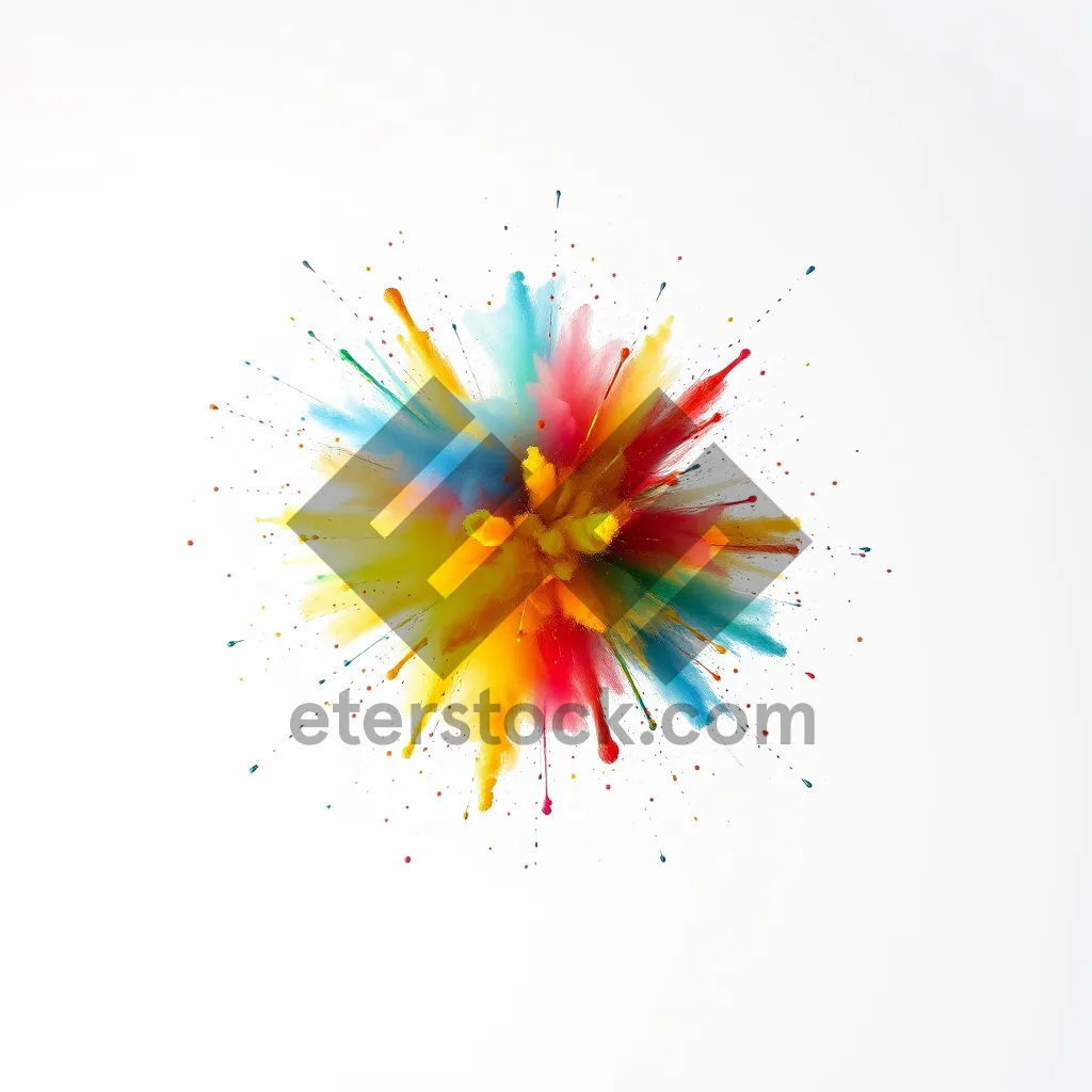 Picture of Colorful Floral Lotus Element for Summer Wallpaper Design