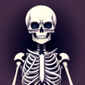 Haunting Anatomy: Spooky Skull Sculpture in Plastic Art
