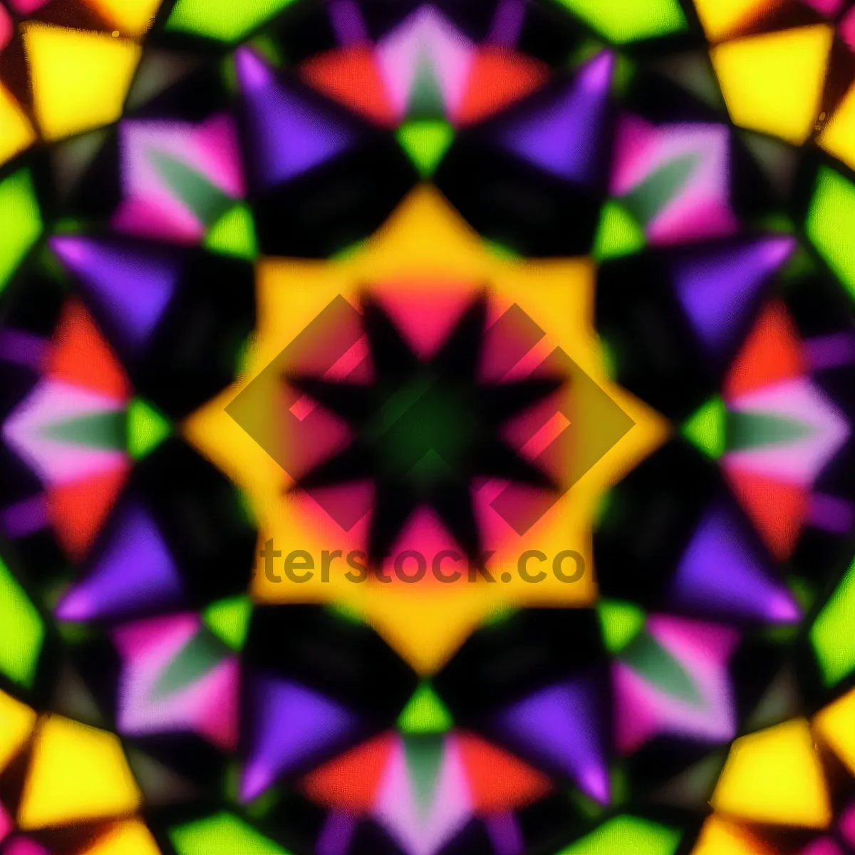 Picture of Colorful Geometric Mosaic Design