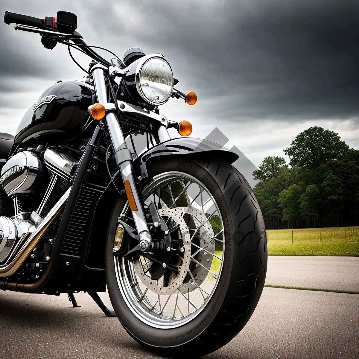 Picture of Adrenaline Rush: Speeding Motorbike with Hydraulic Brake