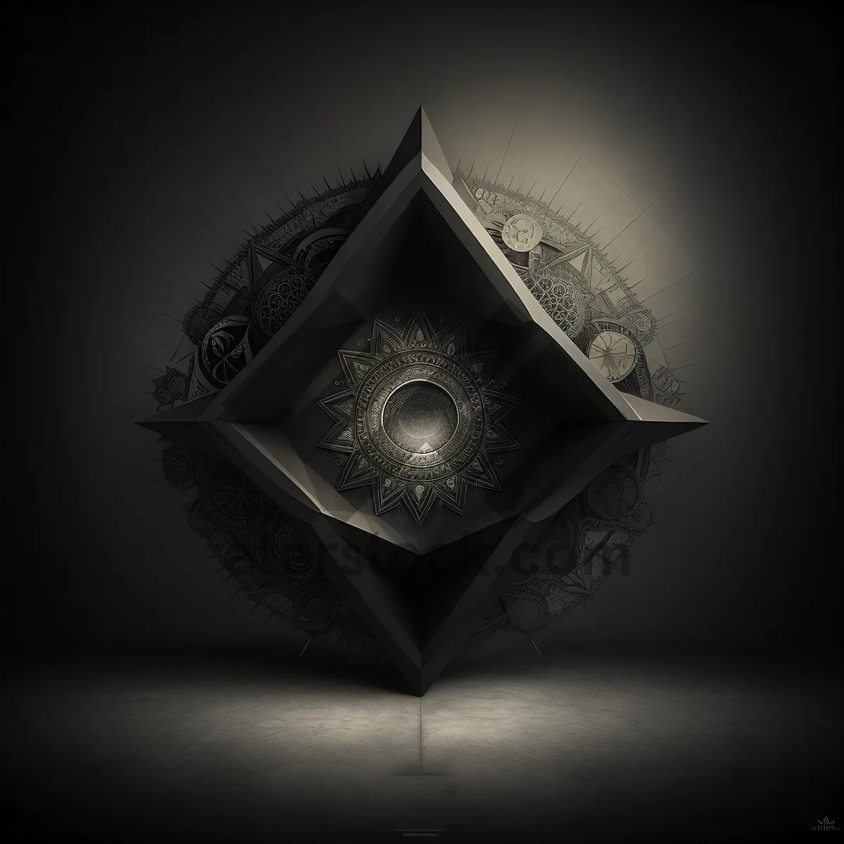 Picture of Pirate Symbol Gem Sign: Treasures Await