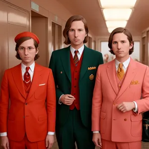 Professional business team in corporate office setting