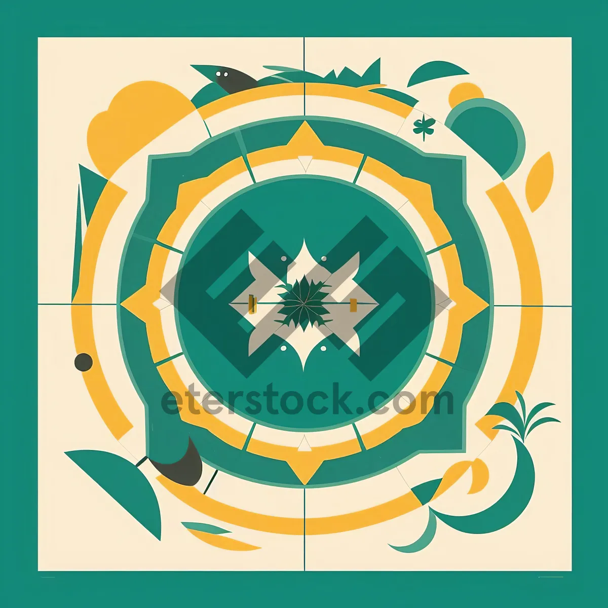 Picture of Heraldic Symbol Art: Iconic Design Sign