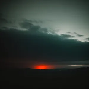 Serenity at Twilight: A Majestic Mountain Sunrise