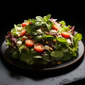 Delicious Gourmet Salad with Fresh Veggies