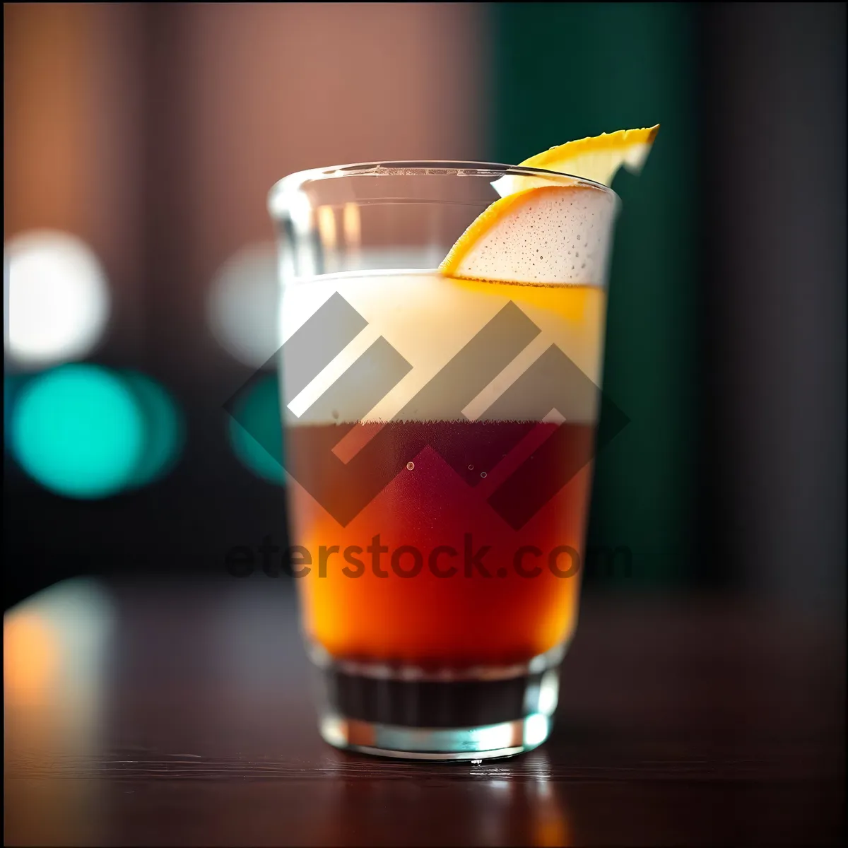 Picture of Frothy Cold Beer in Glass Mug