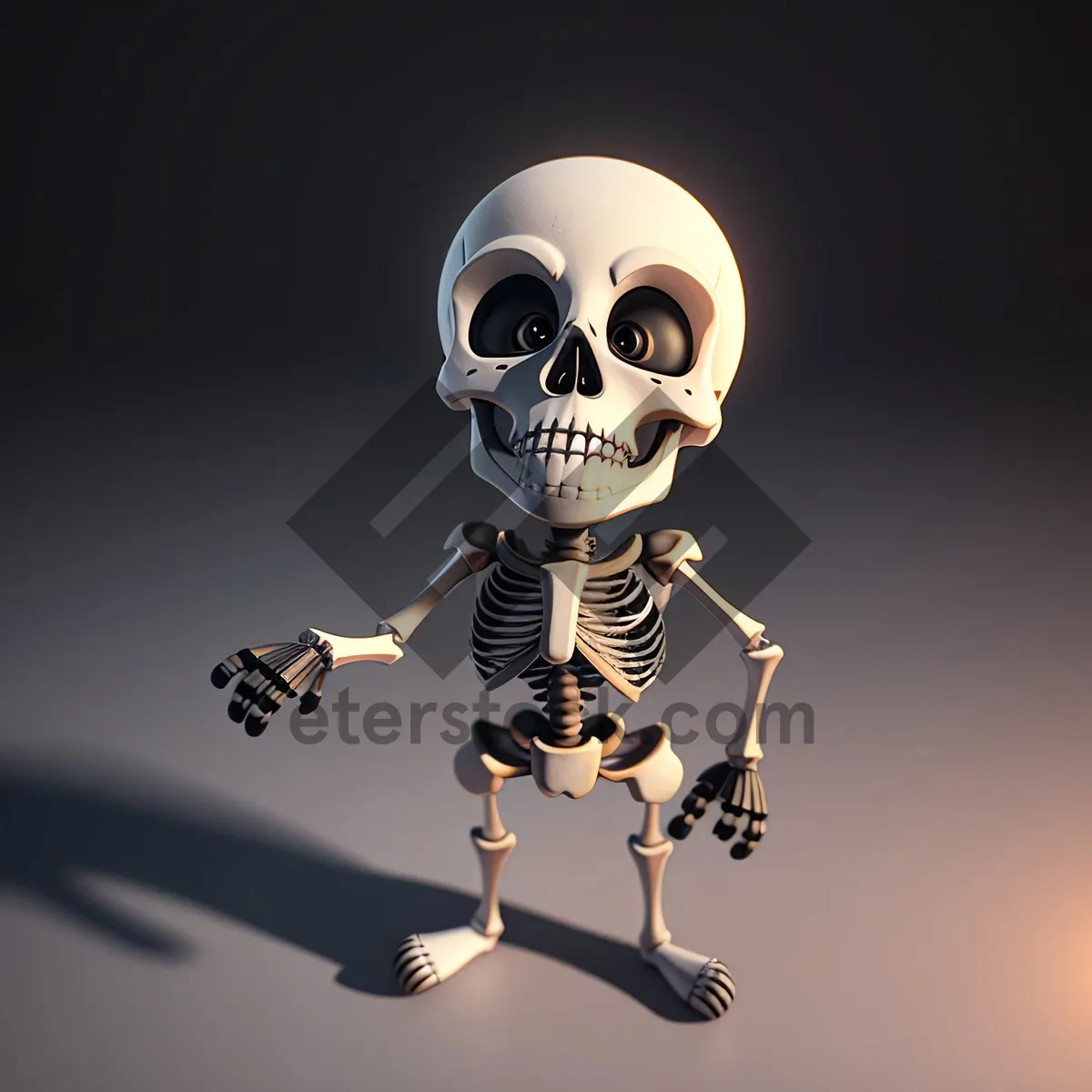 Picture of Spooky Skeleton Pirate Cartoon Image