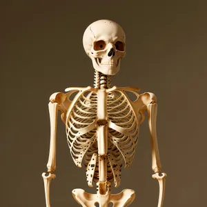 Anatomical Skull Charm - 3D Skeletal Amulet