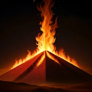 Fiery Blaze: A Vibrant Display of Heat and Light