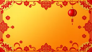 Floral Holiday Pattern Decoration Frame Leaf Curves