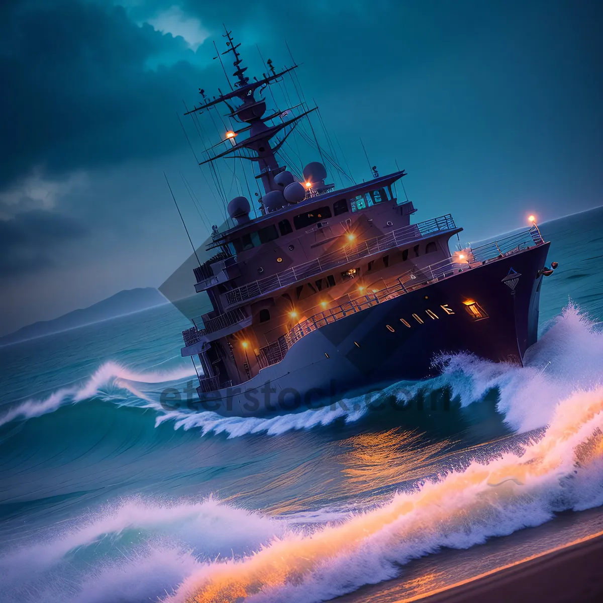 Picture of Maritime Transportation: Majestic Ship at Sea