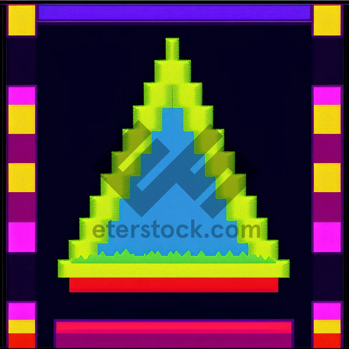 Picture of Pixelated Business Graphic Icon