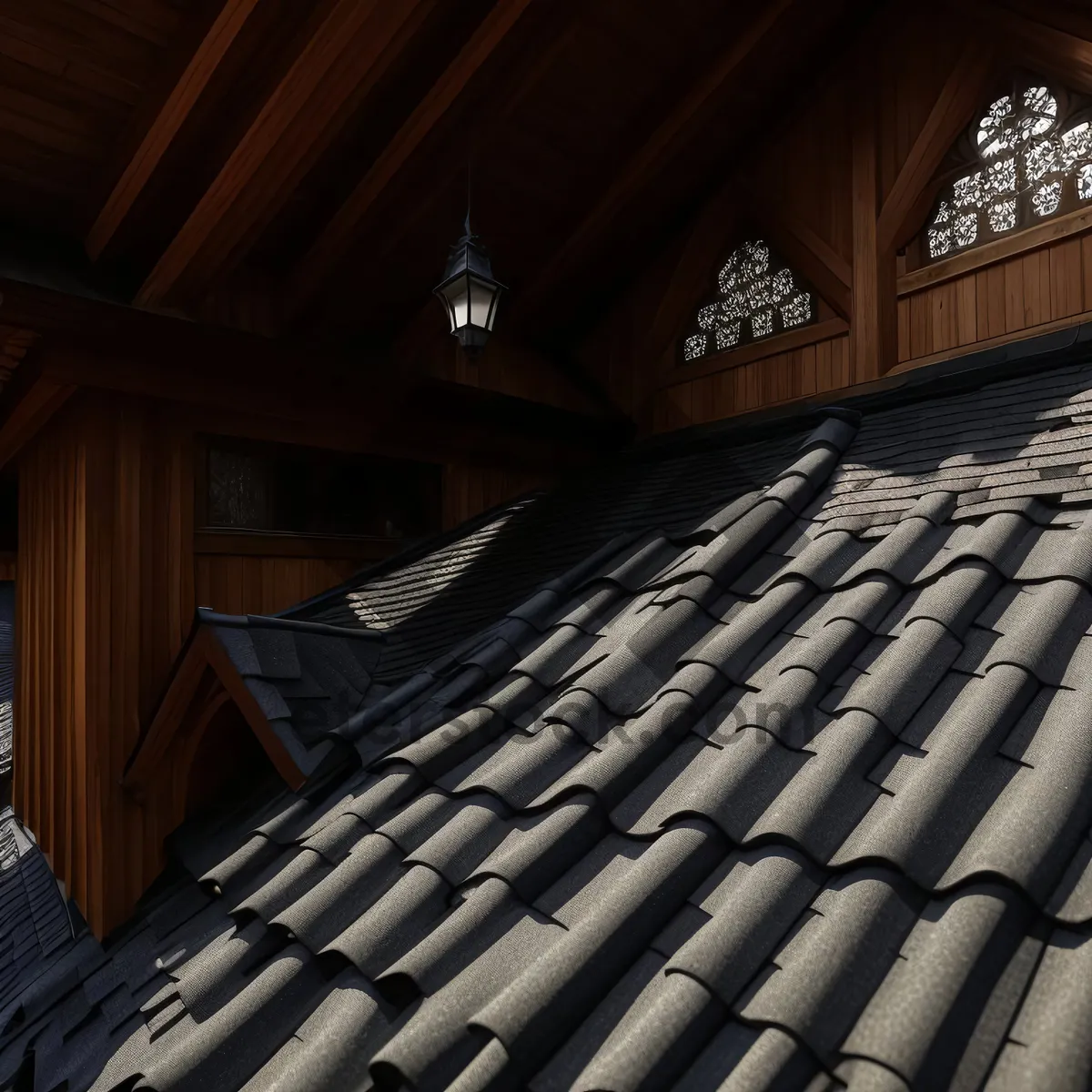Picture of Covered Hall with Theater Curtain and Tile Roof Protection