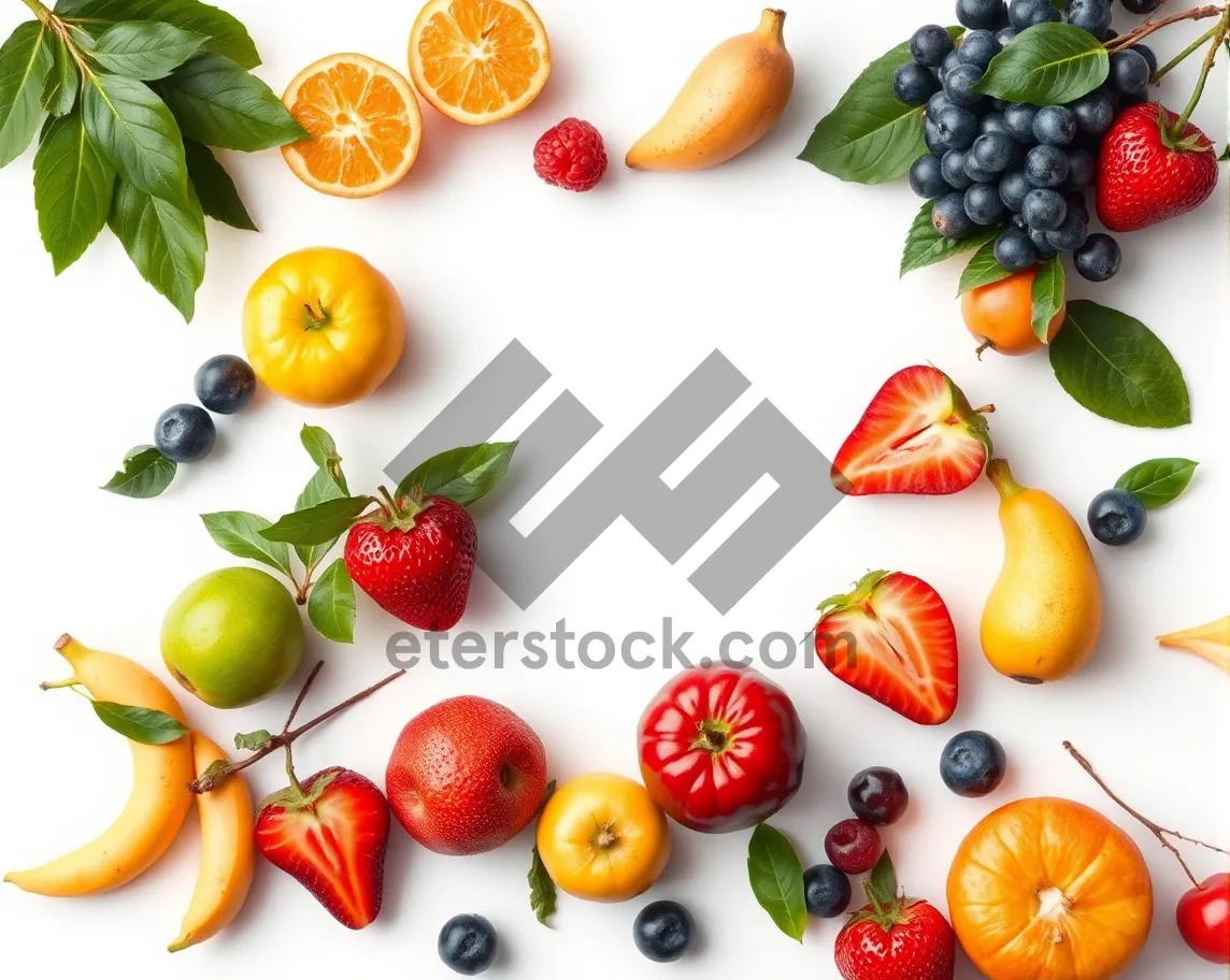 Picture of Fresh and Healthy Fruit and Vegetable Salad Variety